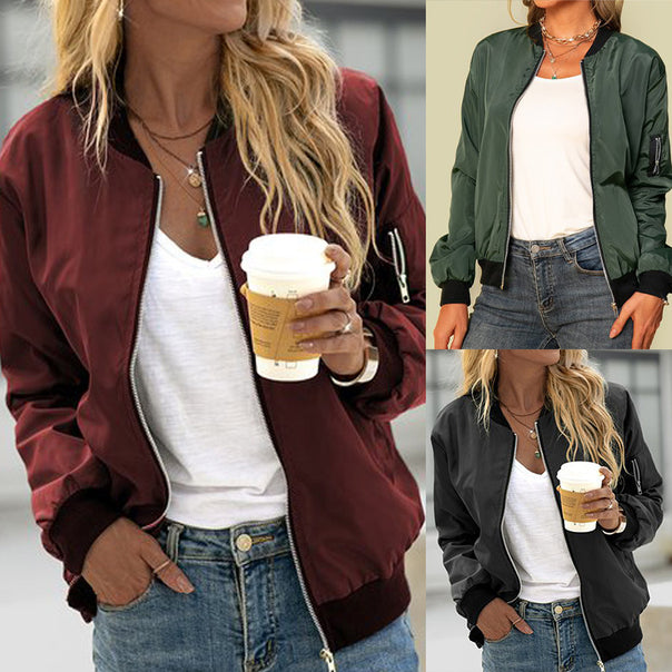 Mune | Women's bomber jacket with pockets and zipper