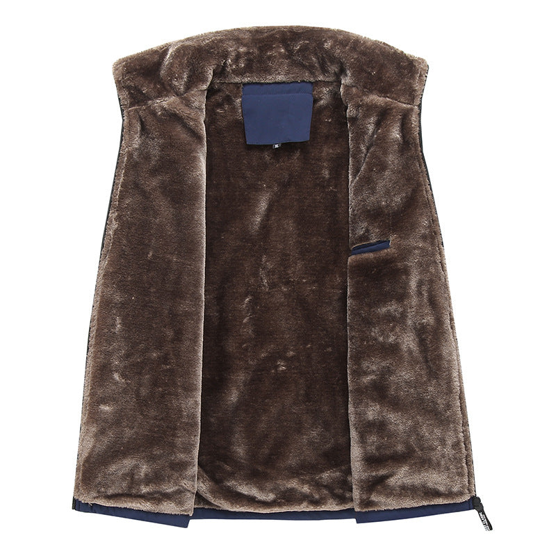 Men's multifunctional quilted jacket with deep collar and soft lining Mune Fashion