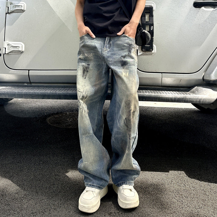 Men Comfortable and Casual Relaxed-Fit Jeans Mune Fashion