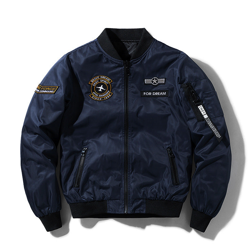 Men's sporty bomber jacket with practical pockets and stylish design Mune Fashion