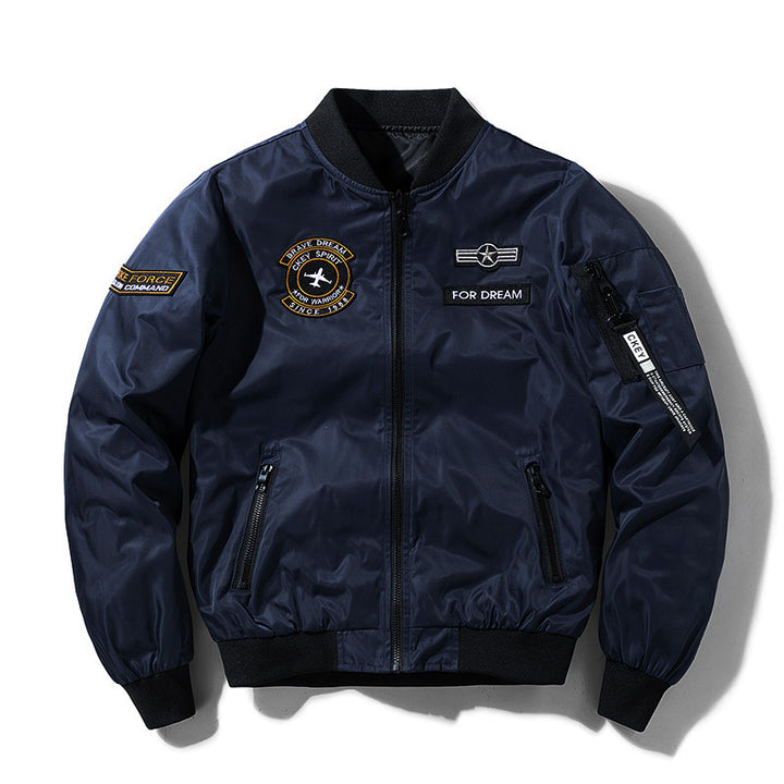 Men's sporty bomber jacket with practical pockets and stylish design Mune Fashion