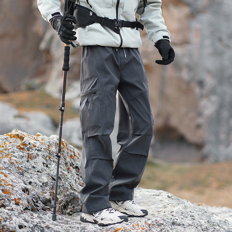 Men's Robust Water-Repellent Trekking Pants with Cargo Pockets Mune Fashion
