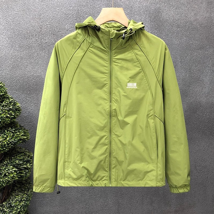 Men's Lightweight Windbreaker with Adjustable Hood Mune Fashion