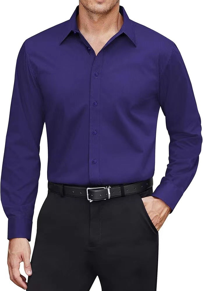 Men's tailored business shirt with Kent collar and easy-care cotton blend Mune Fashion