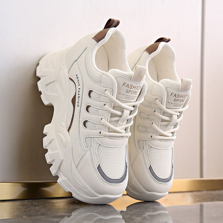 Women's Athletic Sneakers with Breathable Mesh Upper and Cushioning Sole Mune Fashion