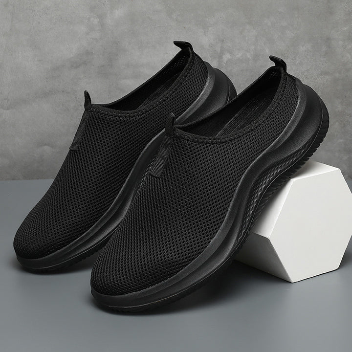 Unisex nan lighter mesh slip-on sneakers with breathable upper material, cushioning EVA midsole, and non-slip profiling sole Mune Fashion