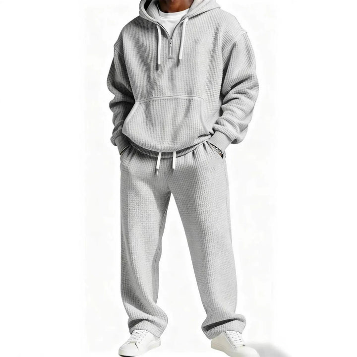 Men's trendy hoodie with practical zipper and comfortable jogging pants Mune Fashion
