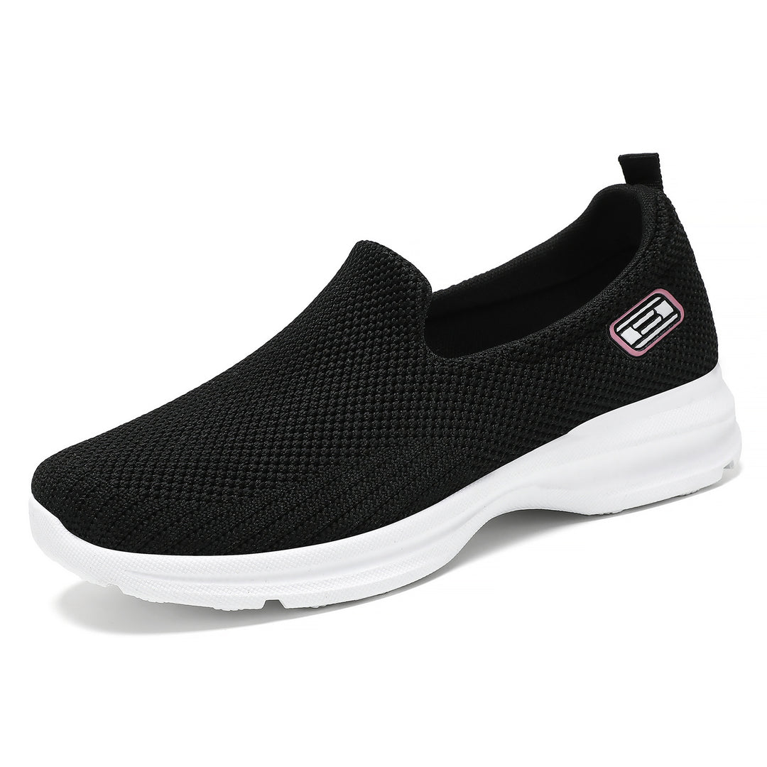 Women's seamless knit slip-on walking sneaker with ergonomic memory insole Mune Fashion