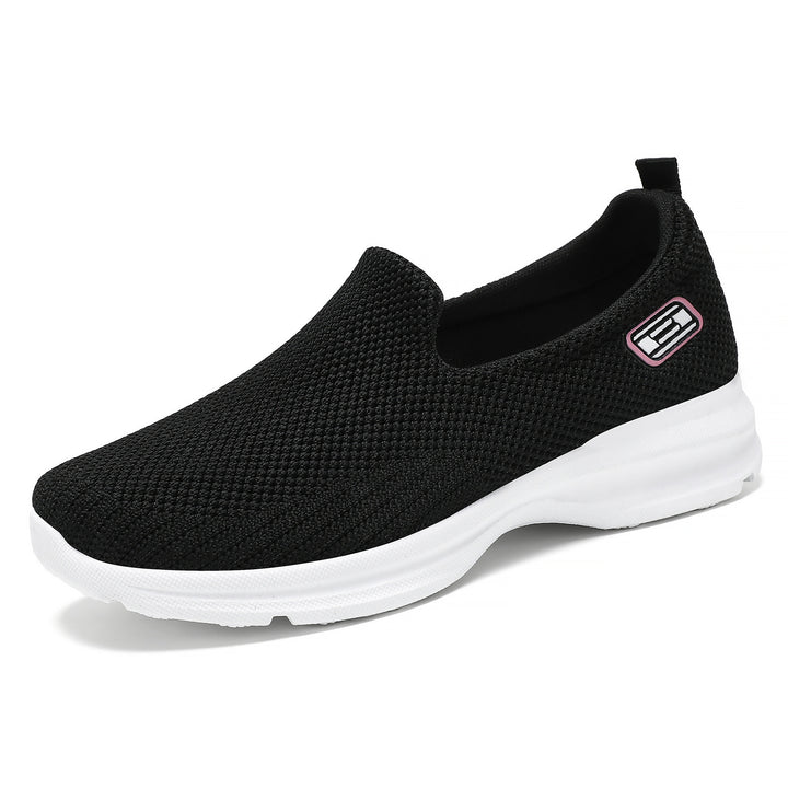 Women's seamless knit slip-on walking sneaker with ergonomic memory insole Mune Fashion