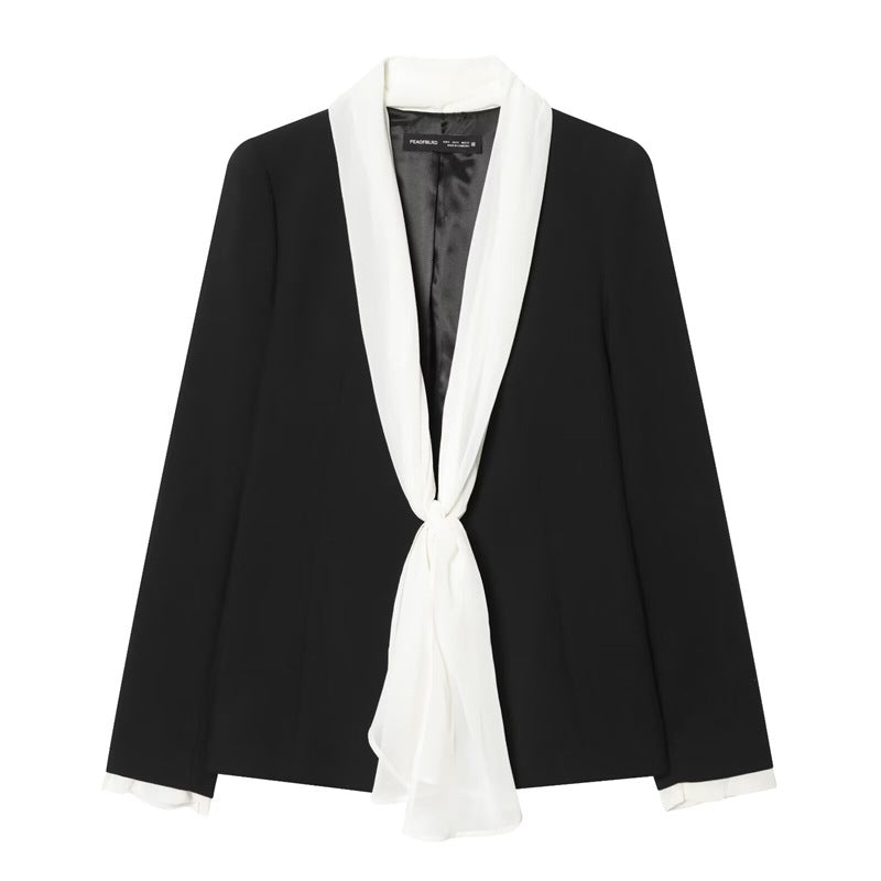 Women's elegant high-waisted wide-leg suit pants with crease Mune Fashion