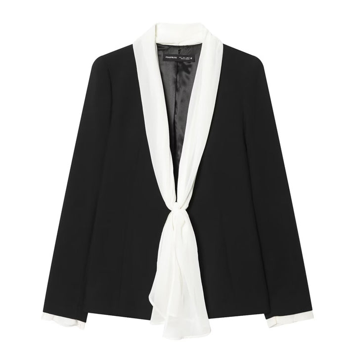 Women's elegant high-waisted wide-leg suit pants with crease Mune Fashion