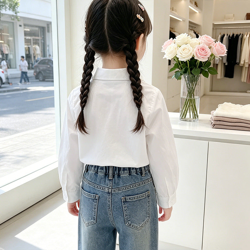 Girl's blouse with lovely bow details Mune Fashion