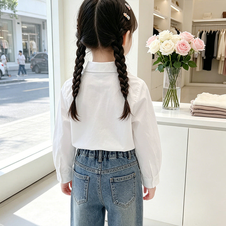 Girl's blouse with lovely bow details Mune Fashion