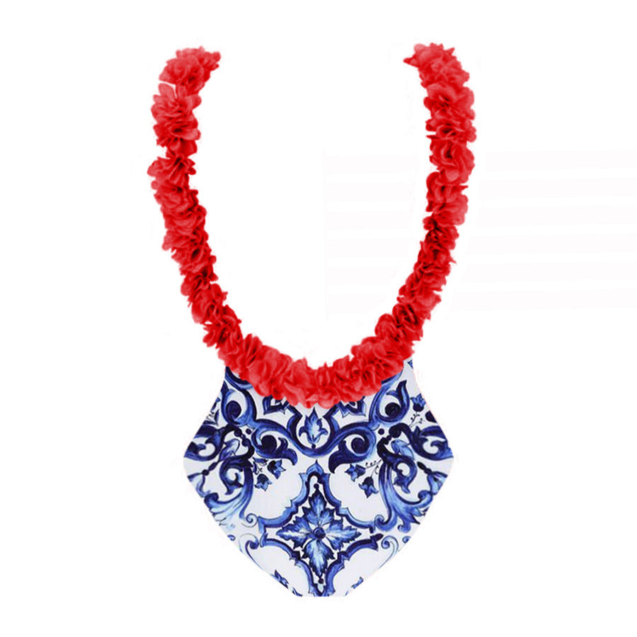 Women's bikini set with floral pattern and elegant ruffle details Mune Fashion