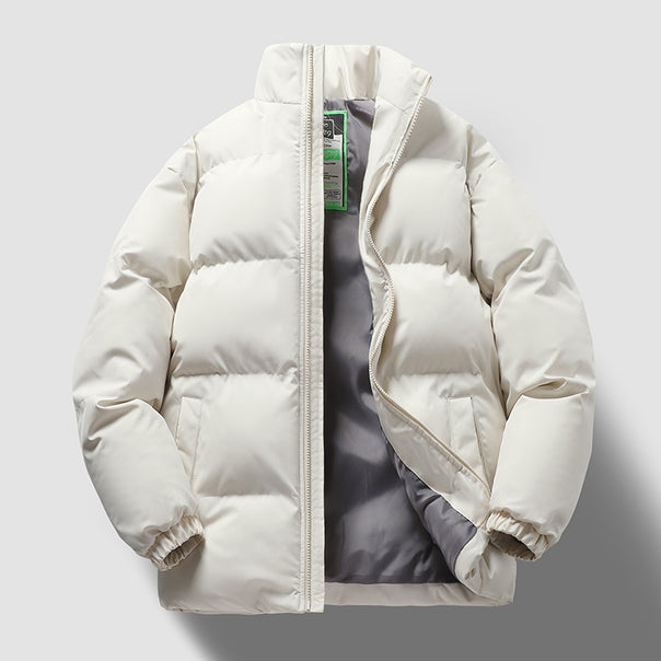 Unisex nan quilted thermal quilted jacket with high stand-up collar and windproof insulation filling Mune Fashion