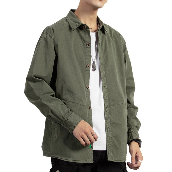 Men's Lightweight Cotton Field Shirt in Utility Design with Relaxed Fit Mune Fashion