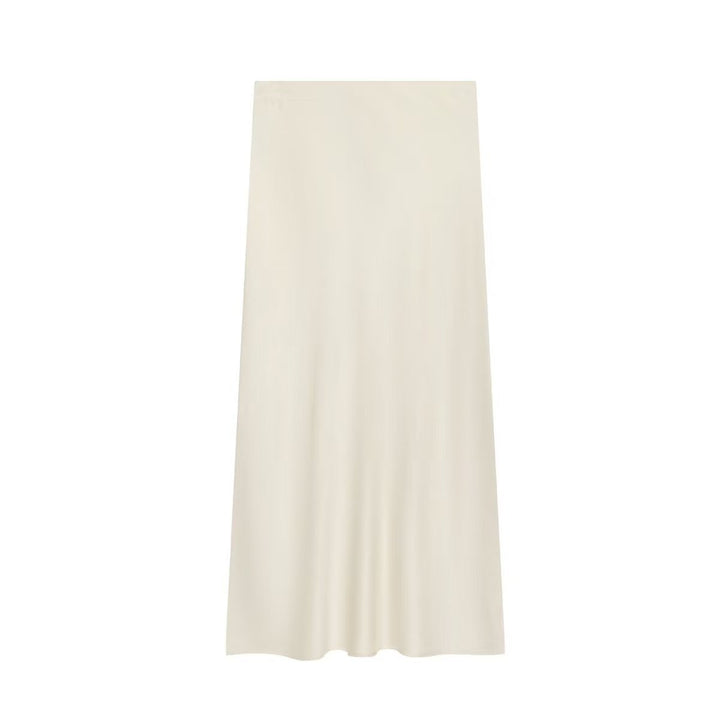 Women's flowing maxi skirt with high waist and flattering A-line cut Mune Fashion