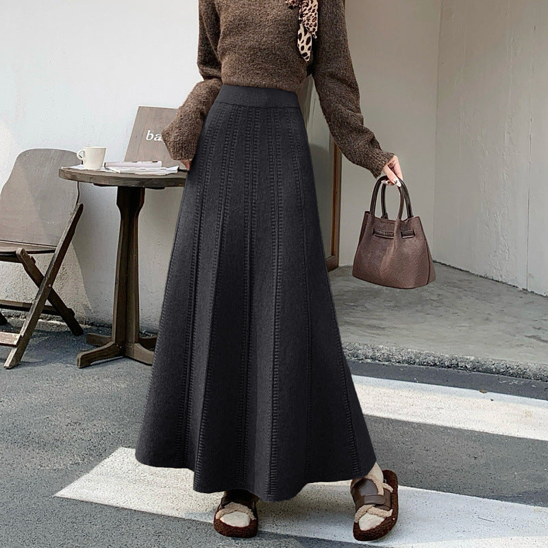 Ladies Elegant Wrap Skirt with Sophisticated Pattern Mune Fashion