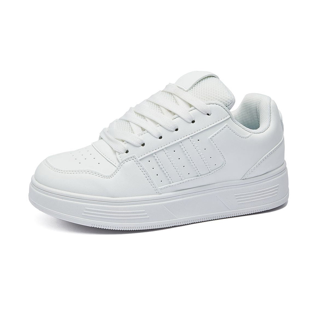 Women's sporty sneakers in retro look with color accents Mune Fashion