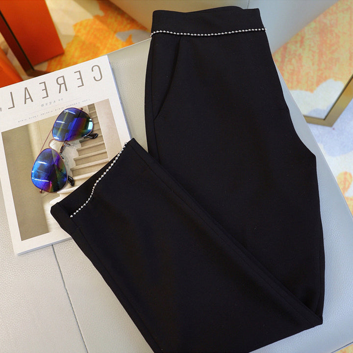 Ladies Elegant and Unfashionable Pleated Trousers Mune Fashion