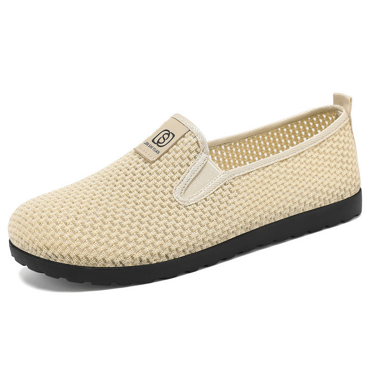 Women's breathable knitted slippers with elastic entry and cushioning EVA outsole Mune Fashion