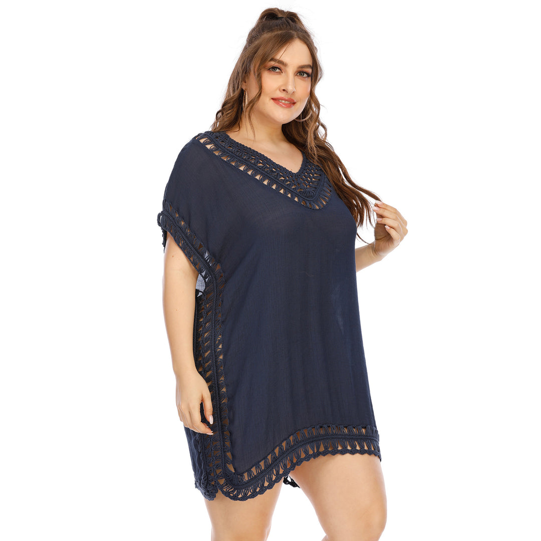 Women elegant crochet beach cover-up Mune Fashion