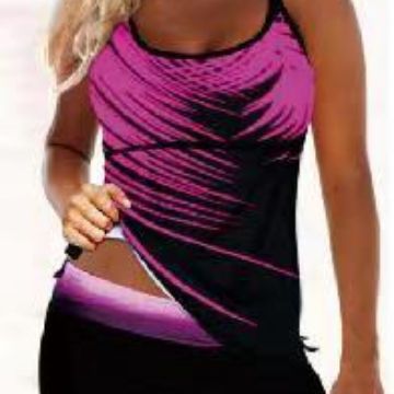 Women's Sports Tankini with Fashionable Shorts Mune Fashion