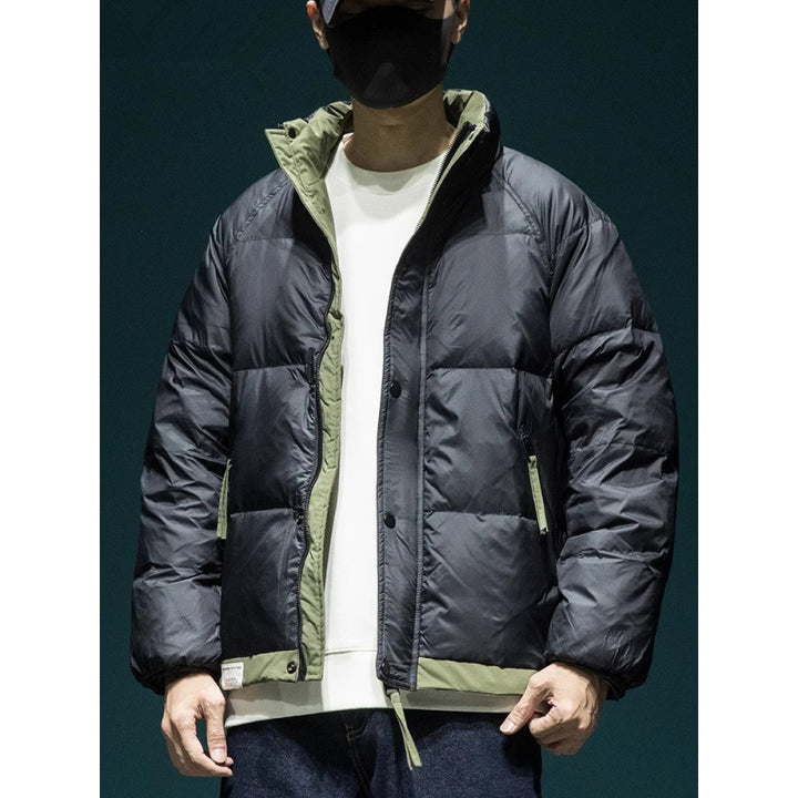 Men's Lightweight Quilted Thermal Outdoor Jacket with Hood Mune Fashion