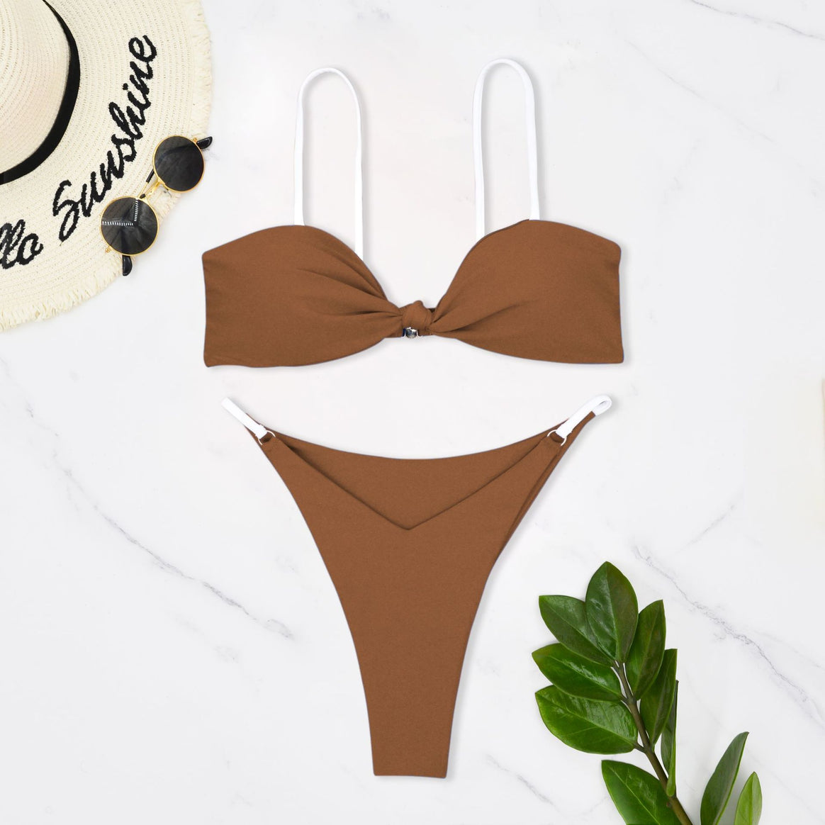 Women's bandeau bikini with trendy knot design and skin-friendly material Mune Fashion