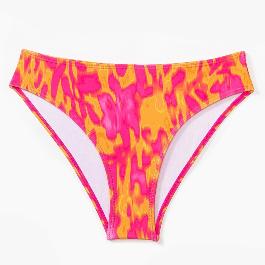Women's Two-Piece Swimsuit Set with Colorful Floral Pattern Mune Fashion