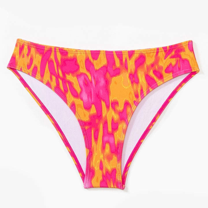 Women's Two-Piece Swimsuit Set with Colorful Floral Pattern Mune Fashion