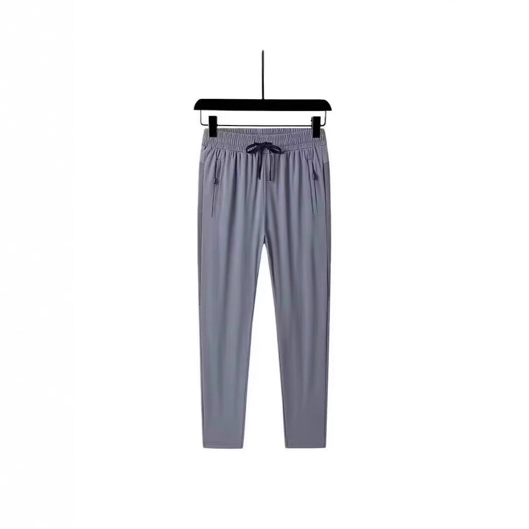 Men's sporty jogging pants with zipper and elastic waistband Mune Fashion