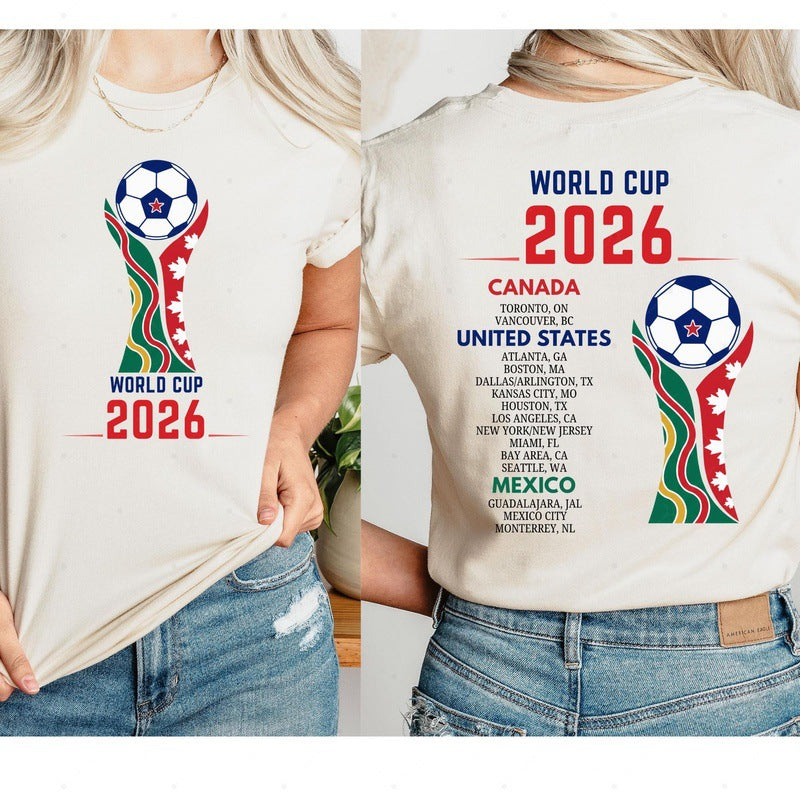 Ladies Fan T-Shirt in vintage sports look with back city map print and relaxed cropped fit Mune Fashion