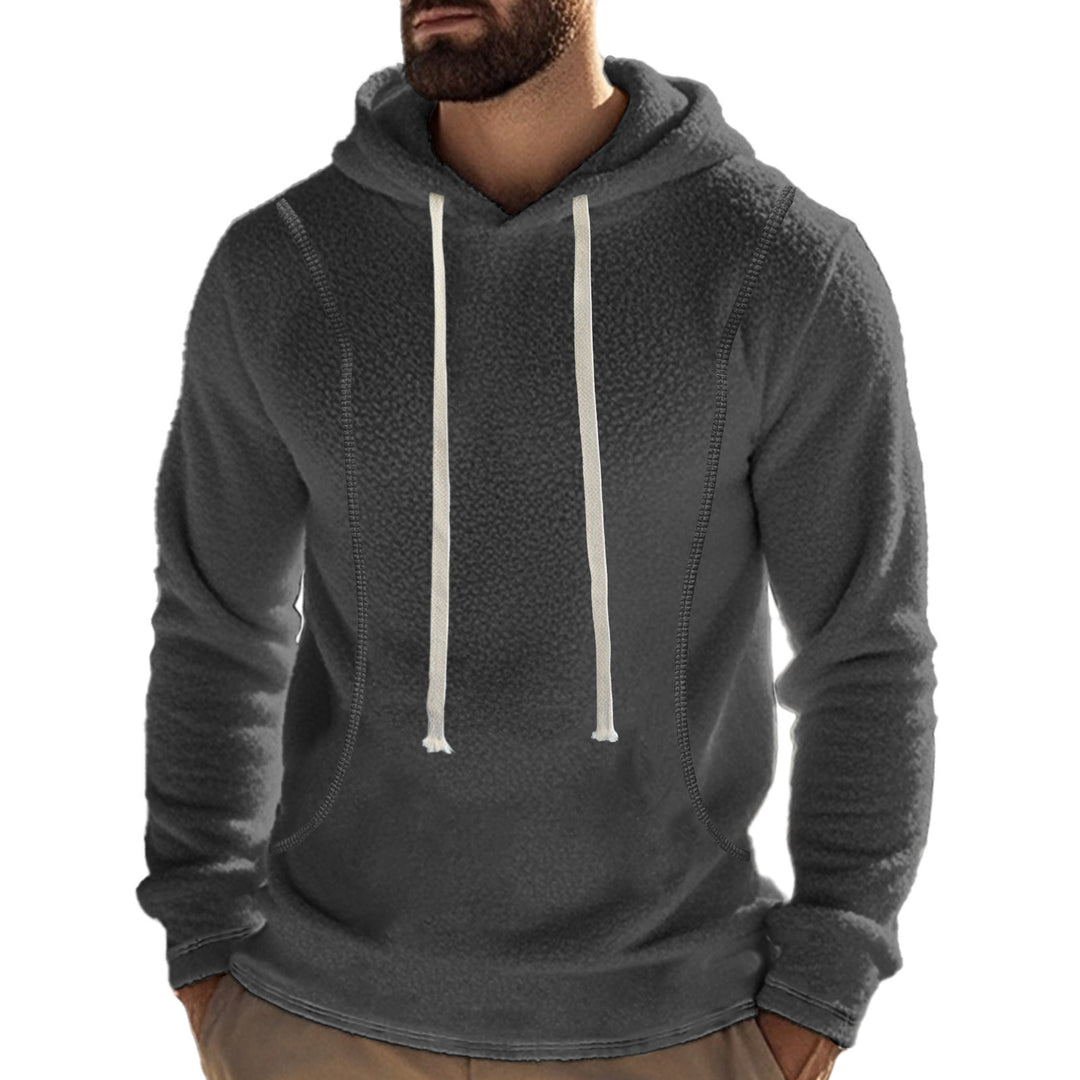 Men's fleece-lined hoodie with flatlock seams, kangaroo pocket, and adjustable drawstring Mune Fashion