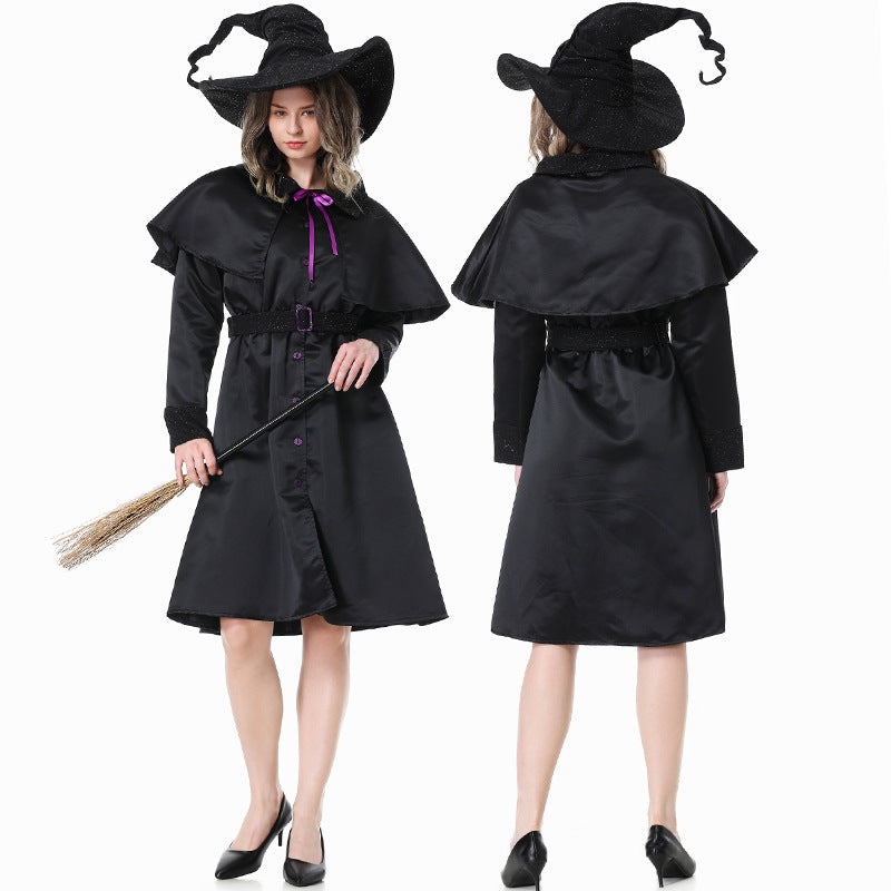 Men's magician costume with detailed symbols and elegant cape Mune Fashion