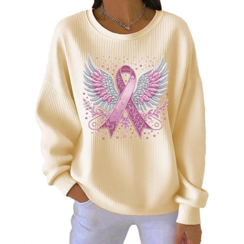Women's Comfortable Sweatshirt with Distinctive Print Mune Fashion