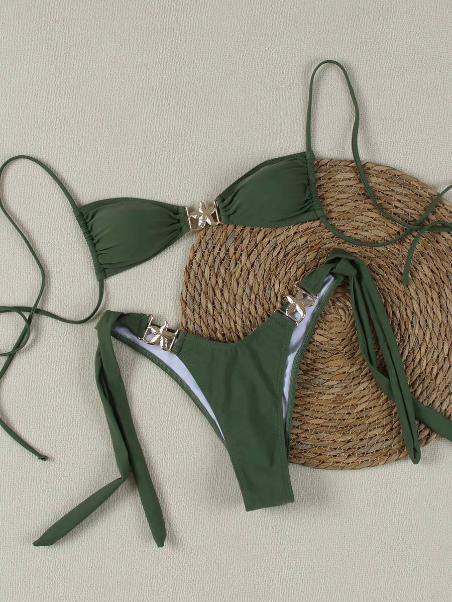 Women's Bikini Set with Elegant Buckles Mune Fashion