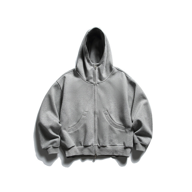Unisex Oversize Zip-Hoodie with high collar and kangaroo pockets Mune Fashion
