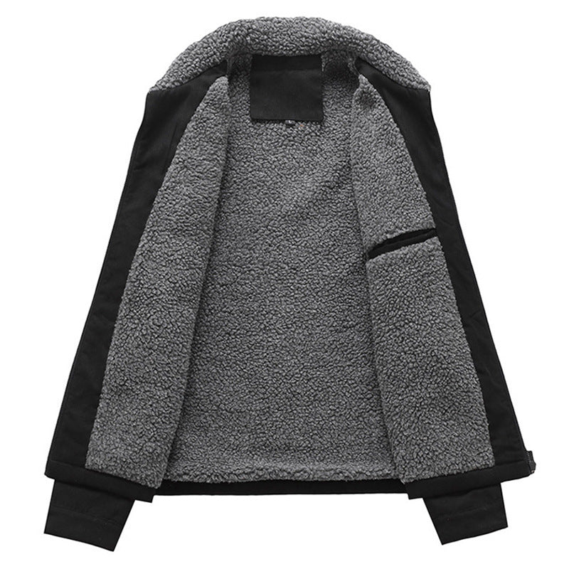 Men's Robust Leisure Jacket with Teddy-like Lining Mune Fashion