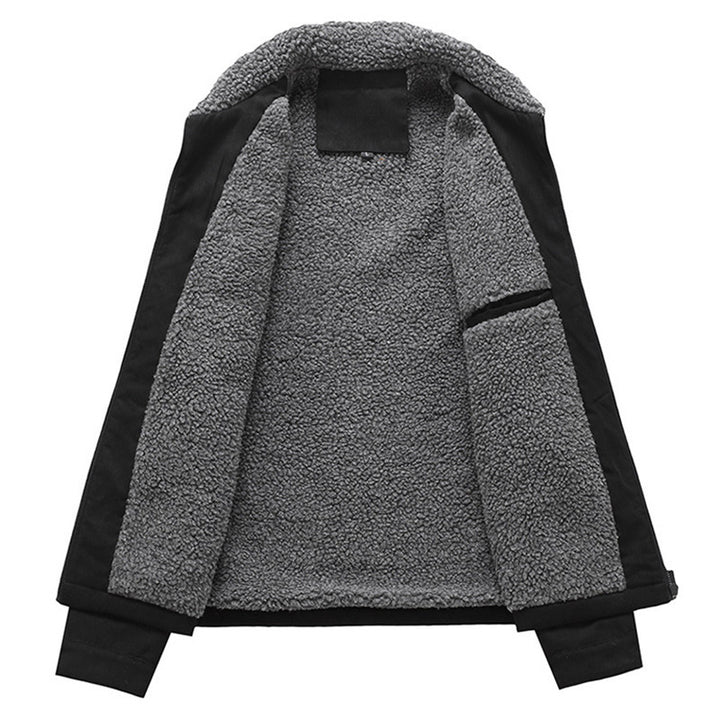 Men's Robust Leisure Jacket with Teddy-like Lining Mune Fashion