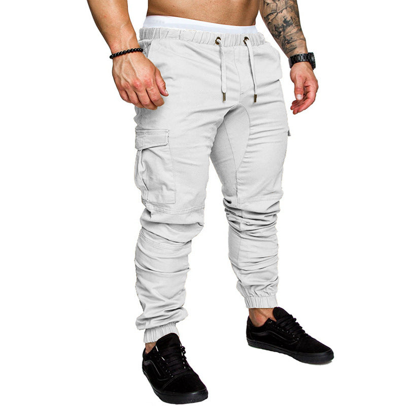 Men's Slim-Fit Cargo Jogger Pants with elastic drawstring, reinforced seams, and multiple pockets Mune Fashion