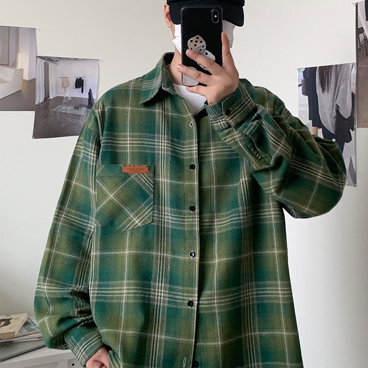 Men's Checked Flannel Shirt Mune Fashion