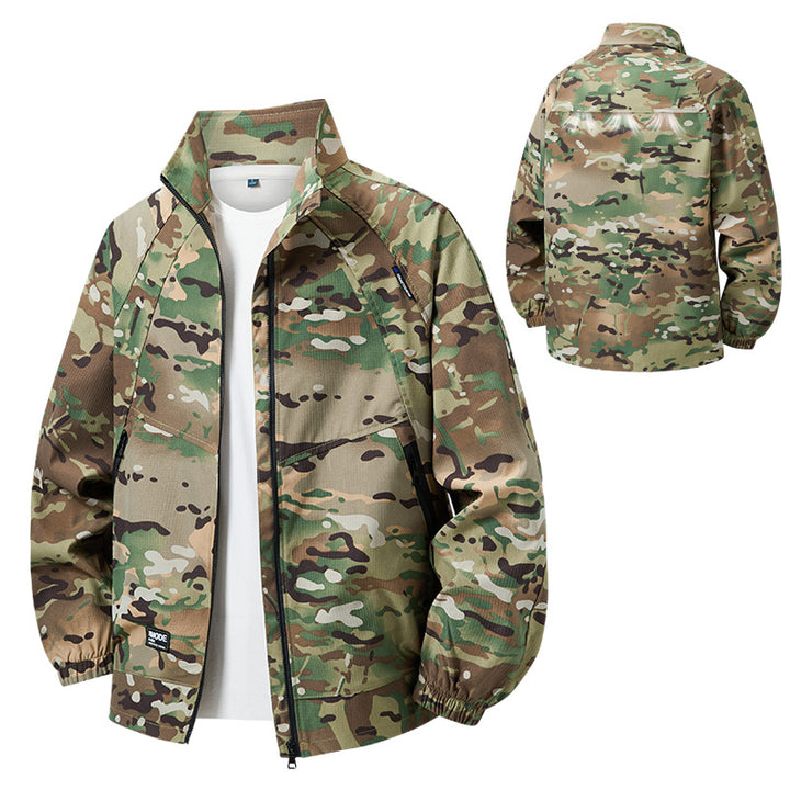 Men's lightweight outdoor jacket with high collar Mune Fashion
