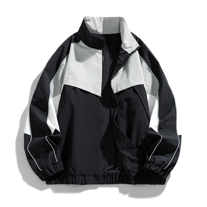 Men's Lightweight Sports Jacket with High Collar Mune Fashion