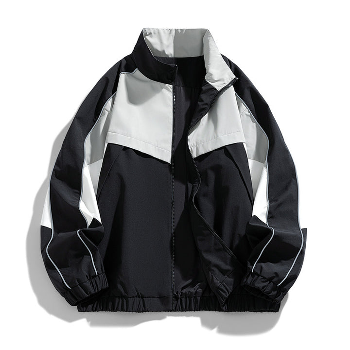 Men's Lightweight Sports Jacket with High Collar Mune Fashion
