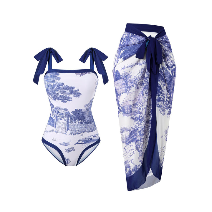 Women’s Swimsuit and Sarong Set Mune Fashion