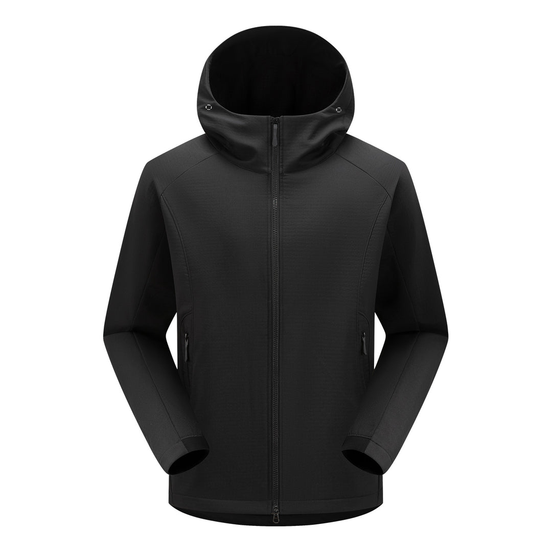 Men's softshell functional jacket with insulation, hood & two-way zipper Mune Fashion