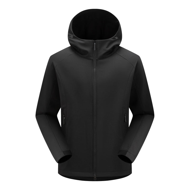 Men's softshell functional jacket with insulation, hood & two-way zipper Mune Fashion