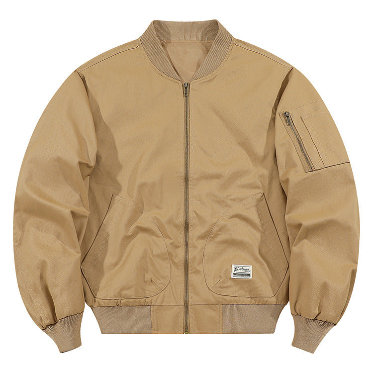 Men's Fashionable Bomber Jacket with Practical Pockets Mune Fashion