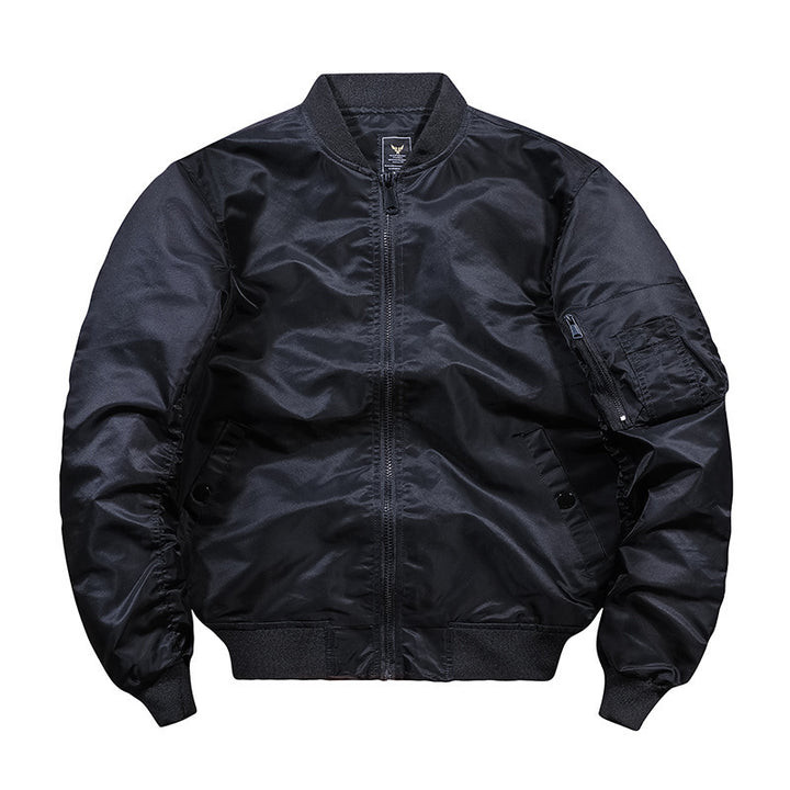 Men's bomber jacket in pilot style with water-repellent nylon shell and sleeve utility pocket Mune Fashion